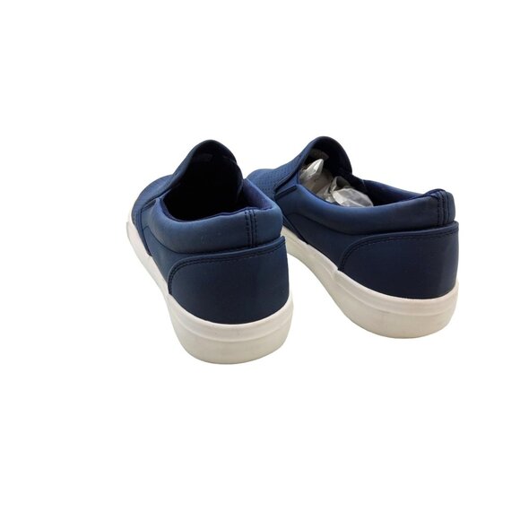 jenn ardor womens blue perforated fabric breathable loafers - Picture 6 of 8